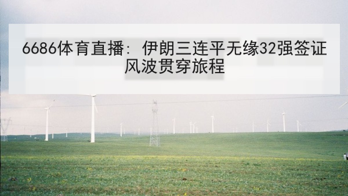 6686体育直播: 伊朗三连平无缘32强签证风波贯穿旅程
